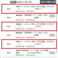 6/8と6/15の数独、再挑戦