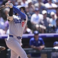 26日　大谷翔平が２戦ぶり２８号でリーグトップ独走 打者天国で３戦２発、打球は救援右腕がキャッチの奇跡