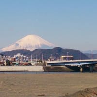 富士山と江の島の写真
