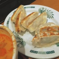 【株主優待】日高屋：ピリ辛とんこつつけ麺＋餃子（6個）セット(2025年7月)