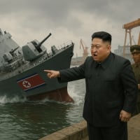 北朝鮮、軍艦の進水式で沈没