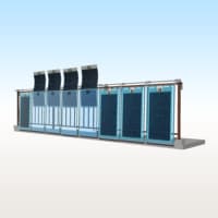 『特許ペロブスカイト太陽電池付き架台』DIY用アルミ角パイプ組仕様