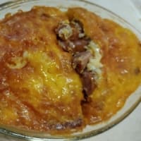 【06/28昼食】大和豚ソーセージ入り卵焼チーズ乗せ、オーブンで焼いたんだね：D