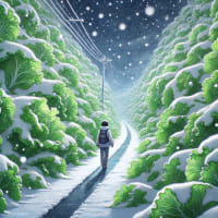 20250408に見た夢　レタスと雪