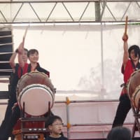 第34回「葛西四季の道」新田地域　ふれあいフェステイバルに出演した新田太鼓
