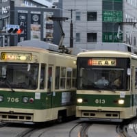 広島電鉄 広島駅(2025.6.25) ８１３、７０６ 並び
