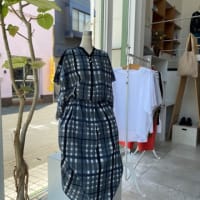 denier  ボートネックリネンドレス