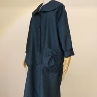 大島紬から大きなお衿のコート(オーダー）