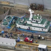 負傷した７人は、１０～３０代の男性で船の修理のため溶接作業中だった：大阪市西成区南津守の「新来島サノヤス造船」の大阪製造所内で発生した火災