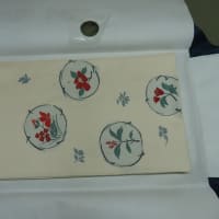 袋帯　帯揚げからの移染　丸洗い・しみ抜き　正絹素材