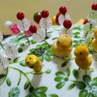 樹脂粘土作品→「かわいい待ち針」シリーズから「鳥さん」(o^^o)