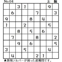 ◆0705◆「初級・中級・中級(上)・上級・名人」5問整いました。【魔方陣】