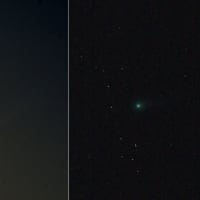 アイソン彗星(11/23 05:24)、ラブジョイ彗星(11/24 04:39)　&人工衛星？