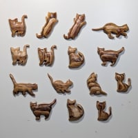 ねこの指輪、ねこのバレッタ、次の催事で売り場デビュー予定。