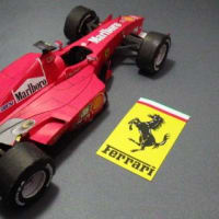 完成-F1-Ferrari F 2000のペーパークラフトを作る－その４