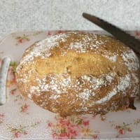 チャバタ失敗だけど食べられた