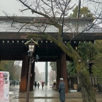 雨の靖国神社