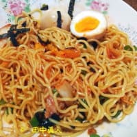 備後漬物の吉野家キムチのせピックルスコラボ・ヤマサ醤油仕立てのご飯がススムのキムチまぜ麺①