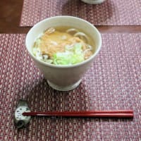 北海道の北寄貝と大阪のうどん