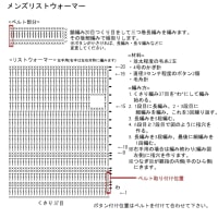 **かぎ針のメンズリストウォーマー**