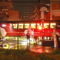 雨の夜に