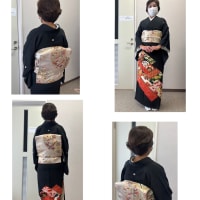 堺市美原区木青会館で午前は木曜日のきもの教室と午後は技能士検定の講習会4回目