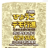 兵庫県異常問題　　6月29日　日曜日　　ひょうごデモ行進🪧