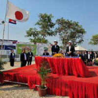 スバイリエン上水道　起工式開催　日本が支援