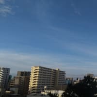 昨日夕方大阪天王寺区南の空に壮絶地震雲。