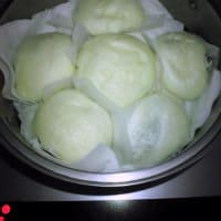 母とあんまんを作りました。