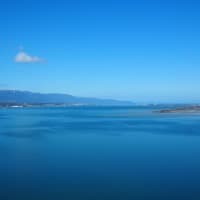 38階から琵琶湖を眺める