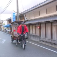 「七曲りアートイベント」に自転車タクシー出張