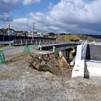 印南町  西ノ地橋（町道）来年度供用へ 切目川河川改修事業の一環で県が新設　〈2022年1月19日〉