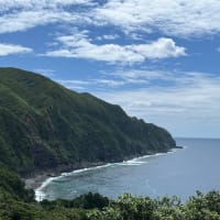 藍ケ江の海。✨🌤️5月30日(木) 青ヶ島🏝️ 台風1号直撃コースです🌀