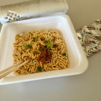 🍜【海老辛鶏白坦味まぜそば】⁉️ 長い・・😵‍💫