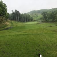 Playing golf in the rain