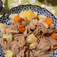 大豆と玄米のベジスライス肉じゃが