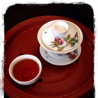 朝食に日月潭紅茶（紅玉）