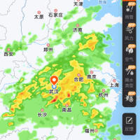 武漢は大雨からの黄砂
