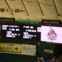 プロ野球　 読売ジャイアンツ　対　阪神タイガース　 10.8.4 ＠東京ドーム