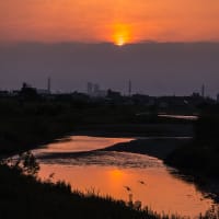 6月20日(木) 暗闇散歩の三日月と日の出