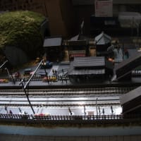 ジオラマの風景 その二 跨線橋のある駅
