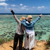 沖縄旅行　妹と