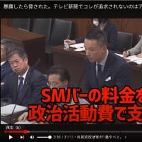 宮沢洋一大臣「SM バー」での支出、「政治活動費用」で割り当てているようだ！・・・「政治に関係あるんですか？・・・」、その他議員・・・。