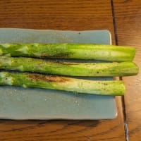 先週の夕食は　アスパラ・・・♪
