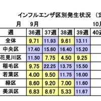 インフルエンザが流行し始めています