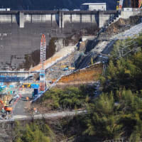 新丸工事中178　現丸堤体に入ったラインをみる!