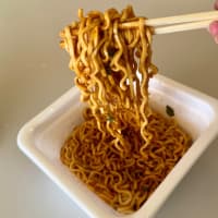 🍜【海老辛鶏白坦味まぜそば】⁉️ 長い・・😵‍💫