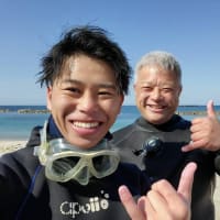 3月15日（水）PADIオープンウォーター海洋講習！凪の大田の海で講習してきました！運動神経良いので、ドライでもスイスイ！！