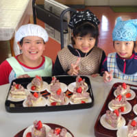 クラブ活動でケーキを作ったよ